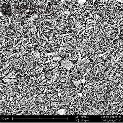 Cerium Zirkoniumoksidi jauhetut nanokuidut